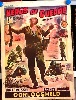 Filmposter Heros de guerre / Oorlogsheld - Burt Topper - 1