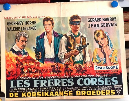 Filmposter Les frères Corses / De Korsikaanse broeders - 1