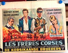 Filmposter Les frères Corses / De Korsikaanse broeders