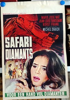 Filmposter Safari Diamants / Voor een hand vol diamanten - 1