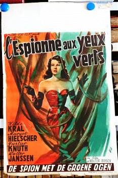 Filmposter L'espionne aux yeux verts / De spion met de groene ogen - 1