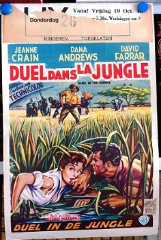 Filmposter Duel dans la jungle / Duel in de jungle - 1