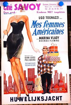 Filmposter Mes femmes Américaines / Huwelijksjacht - 1