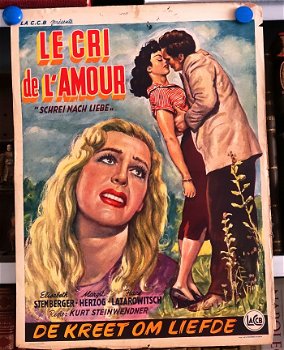 Filmposter Le Cri de l'Amour / De kreet om liefde - 1