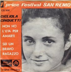 Gigliola Cinquetti : Non ho l'eta per amarti (1964)