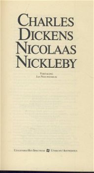 CHARLES DICKENS**NICOLAAS NICLEBY**TEXTUUR LINNEN**DUSTJACK - 3