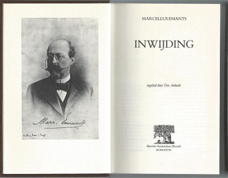 MARCELLUS EMANTS**INWIJDING**TON ANBEEK**ELSEVIER 1978** - 2