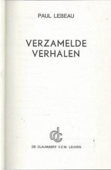 PAUL LEBEAU**14 VEERTIEN VERZAMELDE VERHALEN**TEXTUUR CLAUWA - 2