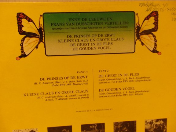 LP Sprookjes van Hans Christiaan Andersen en de gebroeders Grimm.1. - Afbeelding 2