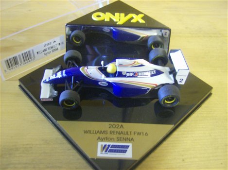 1:43 Onyx 202A Williams Renault F1 FW16 1993 Vitesse Ayrton Senna Elf - 1