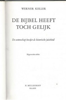 WERNER KELLER**DE BIJBEL HEEFT TOCH GELIJK.**HISTORISCHE JUI - 6