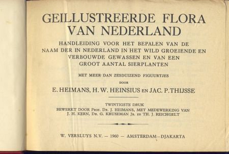 HEIMANS+HEINSIUS+THIJSSE*1960*GEÏLLUSTREERDE FLORA NEDERLAND - 3