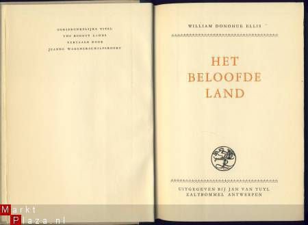 WILLIAM DONOHUE ELLIS**HET BELOOFDE LAND**JAN VAN TUYL - 2