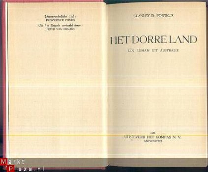 STANLEY D. PORTEUS**HET DORRE LAND**ROMAN UIT AUSTRALIË** - 2