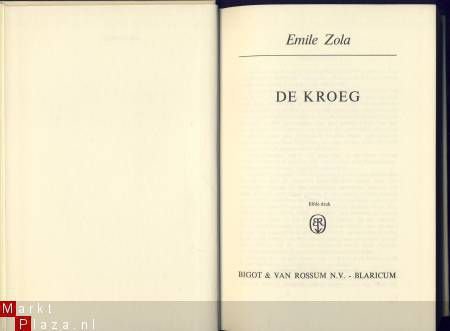 EMILE ZOLA**DE KROEG**BIGOT & VAN ROSSUM SKYVERTEX HARDCOVER - 2