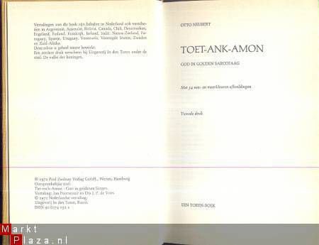 OTTO NEUBERT**TOET-ANK-AMON**GOD IN GOUDEN SARCOFAAG - 2