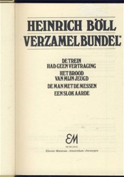 HEINRICH BÖLL**1.SLOK AARDE2.BROOD JEUGD3.VERTRAGING.4.MESSE - 4