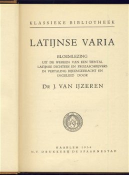 DR. J. VAN IJZEREN***PLAUTUS+TERENTIUS+LUCRETIUS+SENECA+PETR - 4