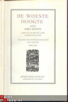 EMILY BRONTË**DE WOESTE HOOGTE**LINNEN CONTACT BOEKBAND** - 1