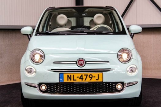 Fiat 500 C - 0.9 TwinAir Turbo Lounge Cabrio 80pk 1e Eig|NL|Dealer|NAVI|BT|DAB|Clima|PDC|LM|Elektris - 1