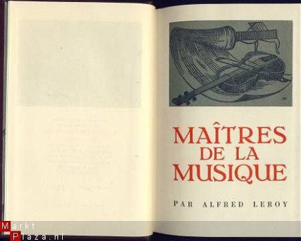 ALFRED LEROY**MAITRES DE LA MUSIQUE**CLUB INT. DU LIVRE** - 3