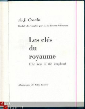 A.-J. CRONIN **LES CLES DU ROYAUME*THE KEYS OF THE KINGDOM** - 3