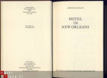 ARTHUR HAILEY**HOTEL IN NEW ORLEANS**KARTONNEN HARDCOVER - 2