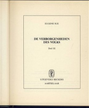 EUGENE SUE**DE VERBORGENHEDEN DES VOLKS**DEEL III*VOLKSROMAN - 2