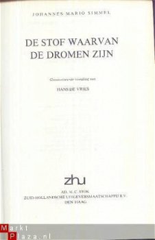 JOHANNES MARIO SIMMEL*DE STOF WAARVAN DROMEN ZIJN*+DUST-JACK - 4