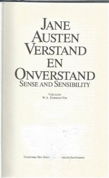 JANE AUSTEN**VERSTAND EN ONVERSTAND**SENSE AND SENSIBILITY** - 2