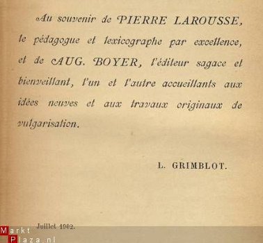 L. GRIMBLOT**VOCABULAIRE SYNTHETIQUE DE LA LANGUE FRANCAISE* - 4