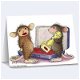 GROTE RETIRED houten stempel Lip Stamp van House Mouse - 2 - Thumbnail