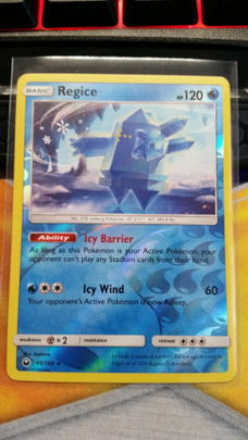 Regice  45/168 Rare (reverse) Celestial Storm