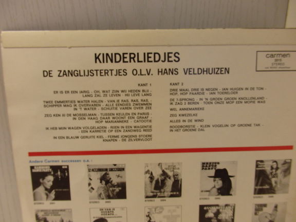 LP- Kinderliedjes o.l.v. Hans Veldhuizen. - Afbeelding 2