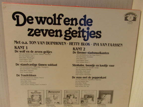 LP - De wolf en de zeven geitjes + 5 andere verhalen. - Afbeelding 2