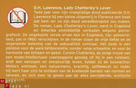 D.H. LAWRENCE**LADY CHATTERLEY'S LOVER**VERBODEN BOEKEN** - 1