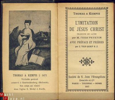 THOMAS A KEMPIS**L'IMITATION DE JESUS CHRIST**M. PETETIN - 1