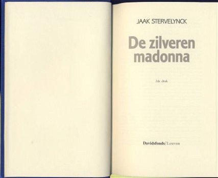 JAAK STERVELYNCK**DE ZILVEREN MADONNA**HARDCOVER DVIDSFONDS - 4