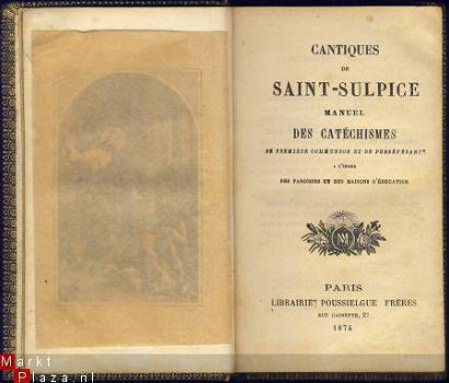 CANTIQUES DE SAINT-SULPICE.*MANUEL DES CATECHISMES**POUSSIEL - 2