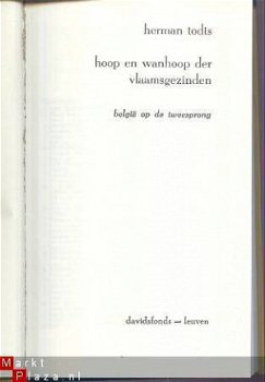 H. TODTS**HOOP EN WANHOOP DER VLAAMSGEZINDEN III*TWEESPRONG* - 2