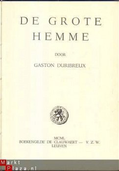 GASTON DURIBREUX**DE GROTE HEMME**DE CLAUWAERT LEUVEN** - 2