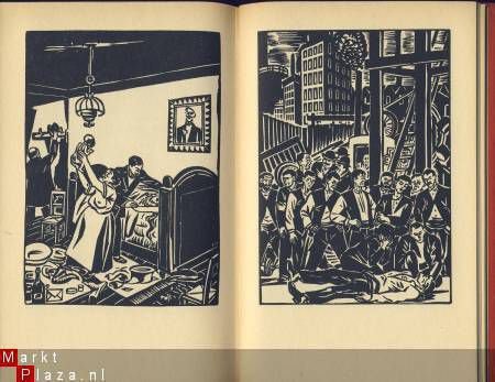 FRANS MASEREEL*2B*BEELDROMAN*DE STAD*IN HONDERD HOUTSNEDEN** - 3