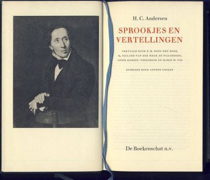 H.C. ANDERSEN**SPROOKJES EN VERTELLINGEN**BLAUWE BOEKENSCHAT - 2