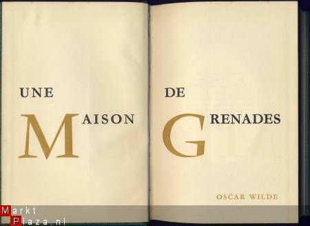 OSCAR WILDE**UNE MAISON DE GRENADES*CLUB INTERNATIONAL LIVRE - 2