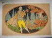 Een hand-ingekleurde pochoir , gesigneerd J. Spits, 1933 - 1 - Thumbnail