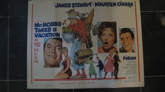 Authentieke filmposter James Stewart - Maureen O'hara 1962 - 1