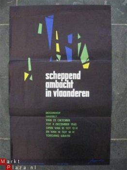 Origineel poster Rappoort 60 Scheppend Ambacht in Vlaanderen - 1