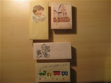 4 x Vintage doopdoosjes uit de jaren '50..