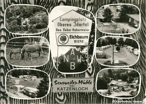 Duitsland Campingplatz Oberes Idartal 1976 - 1