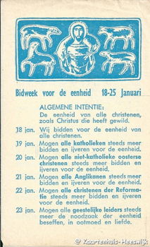 Bidweek voor de eenheid 18-25 Januari 1959 - 1